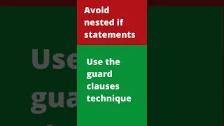 How to code like a pro: Avoid nested if statements #shorts