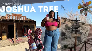 joshua tree ca travel vlog | where we stayed and what we did 🎧🍷🪩