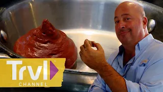 Blood Mousse & Food Trucks in San Francisco | Bizarre Foods With Andrew Zimmern | Travel Channel