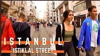 Turkey Walking Tour 2021 | Istiklal Street Istanbul | 4k UHD 60FPS | The Busiest Street In Istanbul