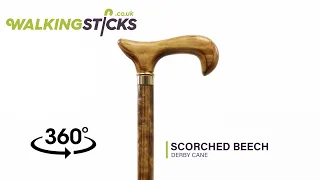 Scorched Beech Derby Cane