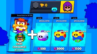 0 TROPHY Account in FREE GRIFF CHALLENGE + Box Opening - Brawl Stars