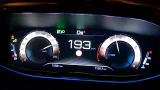 2017 Peugeot 5008 1.6 THP 165 KM EAT6 - acceleration 0-190 km/h