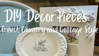 French Country Cottage Decor Pieces - IOD Stamps & Moulds - How to Use Crackle Finish and Glaze