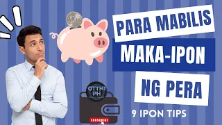 9 IPON TIPS: Paano Makaipon Kahit Maliit Ang Kita? #ipon