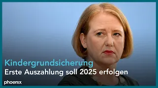 Bundesministerin für Familie Lisa Paus (B'90/Die Grünen) zum Kinderreport 2023 am 06.07.23