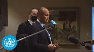 United Kingdom on Ukraine - Security Council Media Stakeout (24 February 2022) | United Nations