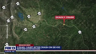 2 dead, 1 hospitalized after crash on SR 410 near Enumclaw | FOX 13 Seattle