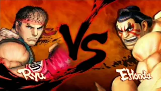 RYU vs E. HONDA - Street Fighter IV Champion Edition!