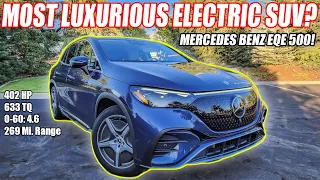 The 2023 Mercedes Benz EQE 500 SUV will CHANGE YOUR MIND on EV's! In-Depth Car Review and Drive!