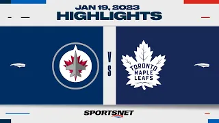 NHL Highlights | Jets vs. Maple Leafs - January 19, 2023