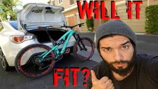 Will My Mountain Bike Fit In My Trunk? | Scion FRS, Subaru BRZ | Everything I own fits in my trunk