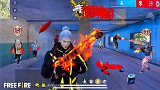 ff rank push mobile gameplay🤕99%headshot rate⚡4vs4squad full gameplay/mobile gameplay