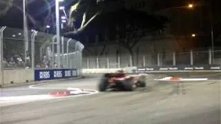 Kimi Raikkonen's crash at  2008 F1 SGP