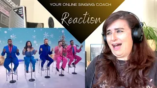 FIRST LIVE Pentatonix 🤯 - White Winter Hymnal (GMA) - Vocal Coach Reaction & Analysis