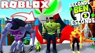 ROBLOX BEN 10 ! - MINIGAME COM GIGANTE NO BEN 10 ARRIVAL OF ALIENS !