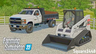 Purchased A NEW Dump Truck & Bobcat 863 | Landscaping | Farming Simulator 22