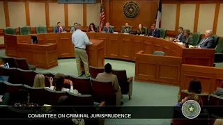 CLINTON YOUNG testifies for Tex. House Committee on Criminal Jurisprudence