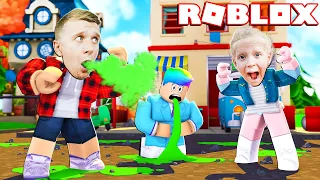 СИЛЬНО ЗАБОЛЕЛ в ROBLOX или Симулятор ЧИХАНИЯ Вирусом! Милана и Папа на FFGTV