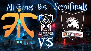FNATIC vs KOO TIGERS All Games Best of 5 - Semifinals Day 2 - 2015 World Championship