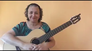 Aprendendo a tocar a canção "Tocando em frente" de Almir Sater por Professora Liliane Francioni