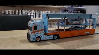 STAR MODEL - 1/64 - SCANIA S730 V8 TRANSPORT TRAILER - GULF