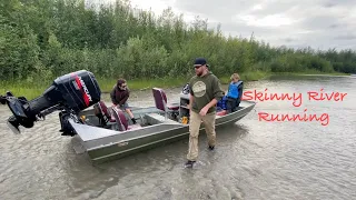 Skinny River Running in Alaska