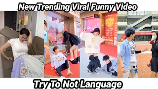 New trending viral funny video 2023 😝 try to not language Part 5 @FunnykiVideos