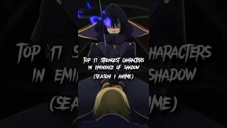 Top 17 strongest characters in Eminence of Shadow Season 1 Anime