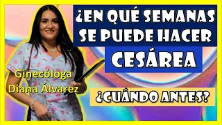 ¿EN QUÉ SEMANA se HACE  CESAREA? ¿SE PUEDE ANTES de TIEMPO?, ¿RIESGOS?, por GINECOLOGA DIANA ALVAREZ