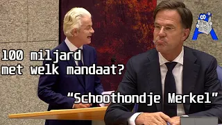 Geert Wilders heeft het helemaal gehad met Mark Rutte - Debat Europese herstelfonds Tweede Kamer