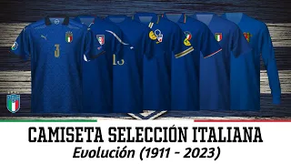 Italy national soccer team - Evolution of his jersey (1911 - 2023)