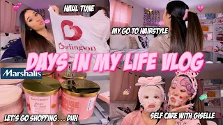 DAYS IN MY LIFE VLOG: going shopping.. again, hauls, self care time, & go to hairstyle