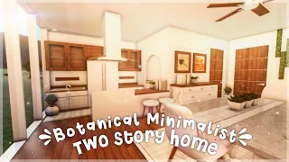 Botanical Minimalist Aesthetic Two Story House I Speedbuild and Tour - iTapixca Builds