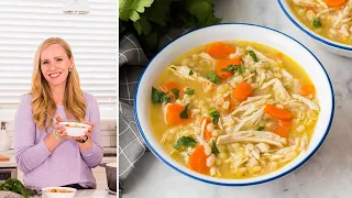 6 Ingredient Healthy Chicken Barley Soup! | The Recipe Rebel