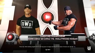 WWE2k24  |  john cena '20 (nwo) vs hollywood hogan hardcore championship