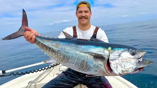 First Bluefin Tuna! Southern California Fishing (Catch, Clean and Cook)
