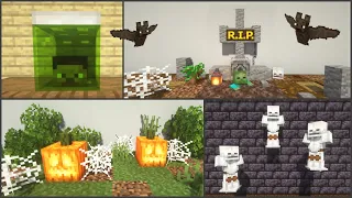 Minecraft: 10+ Halloween Build Hacks! [easy]