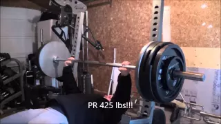 425 lb Bench Press