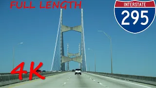 ⁴ᴷ Jacksonville Beltway (Interstate 295) outer loop [4K VIDEO]