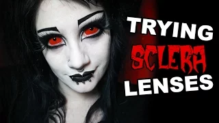 Trying Sclera Lenses for the First Time! | Black Friday