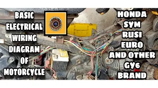 BASIC ELECTRICAL WIRING DIAGRAM OF MOTORCYCLE...HONDA,SYM,RUSI,OTHER GY6 MOTORCYCLE