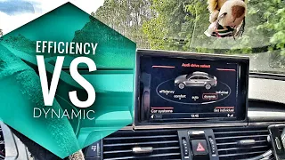 Is there any difference between EFFICIENCY MODE AND DYNAMIC MODE on fuel CONSUMPTION?