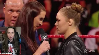 WWE Raw 2/26/18 Stephanie McMahon Apologizes to Ronda Rousey