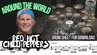 Red Hot Chili Peppers - Around The World (DRUM TRACK / SHEET / MIDI)