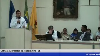 Câmara Municipal de Itapemirim - ES - 59° Sessão Ordinária 22/05/2018