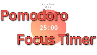 Focus Timer pomodoro 집중력 타이머 뽀모도로