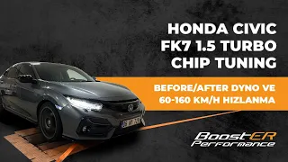 Honda Civic FK7 1.5 Turbo | Chip Tuning | Before/After Dyno ve 60-160 km/h Hızlanma