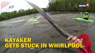 Kayaker Gets Stuck in Whirlpool