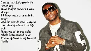 #Gucci Mane - Kept Back (feat. Lil Pump) official lyrics video :)